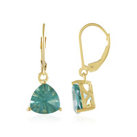 Orecchini in argento con Fluorite Verde