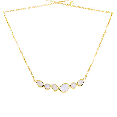 Collana in argento con Pietra di Luna Arcobaleno