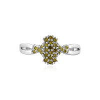 Anello in argento con Diamante Giallo I2