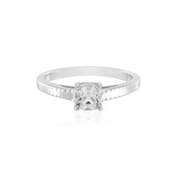 Anello in argento con Topazio Bianco