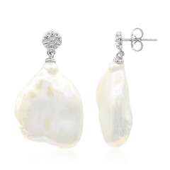 Orecchini in argento con Perla di Acqua Dolce (TPC)