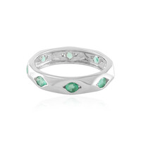 Anello in argento con Smeraldo Russo (de Melo)