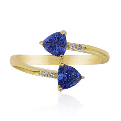 Anello in oro con Tanzanite AAA