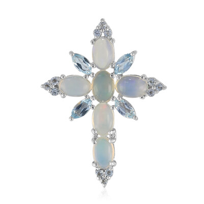 Ciondolo in argento con Opale di Welo