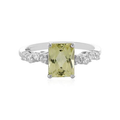 Anello in argento con Kunzite Canarino