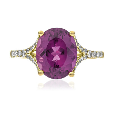 Anello in oro con Tormalina Neon del Congo (CIRARI)