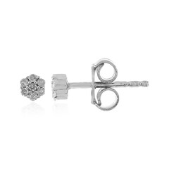 Orecchini in argento con Diamante I1 (I)
