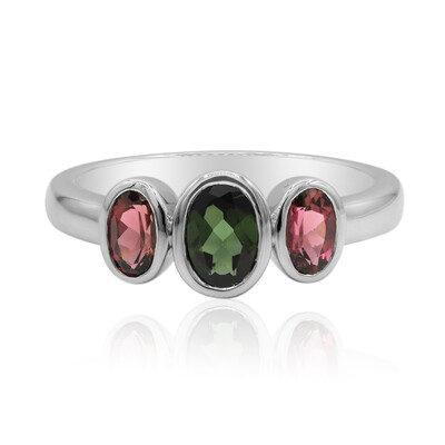 Anello in argento con Tormalina Verde Brasiliana (Tenner Diniz)