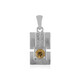 Ciondolo in argento con Zircone Giallo
