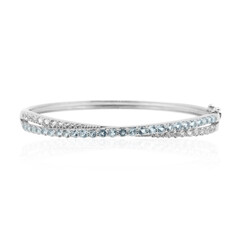 Bracciale in argento con Topazio Blu Cielo