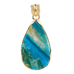 Ciondolo in argento con Opale Atacama Blu