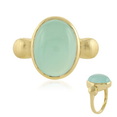 Anello in argento con Calcedonio Acqua