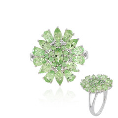 Anello in argento con Tsavorite