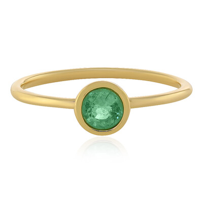 Anello in oro con Smeraldo Etiope