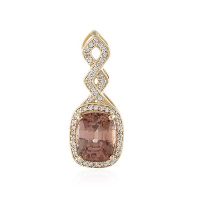 Ciondolo in oro con Zircone Cognac (AMAYANI)