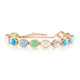 Bracciale in argento con Pietra di Luna Blu (KM by Juwelo)