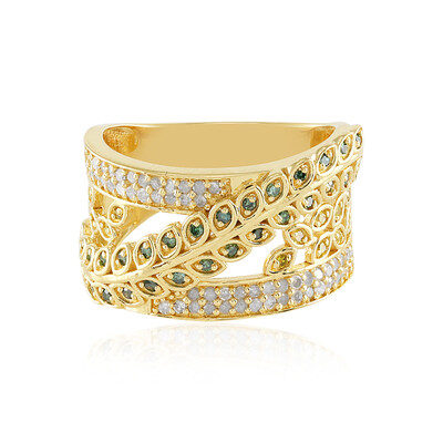 Anello in argento con Diamante Giallo I3