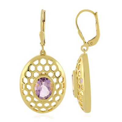 Orecchini in argento con Ametista Rose de France (MONOSONO COLLECTION)