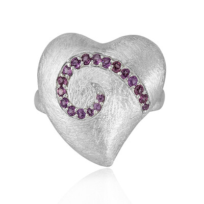 Anello in argento con Rodolite