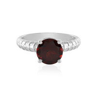 Anello in argento con Granato Mozambico