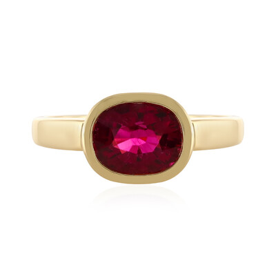 Anello in oro con Rubellite Brasiliana AAA (AMAYANI)