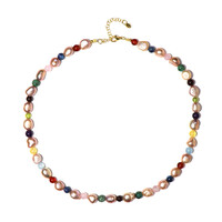 Collana in argento con Perla di Acqua Dolce