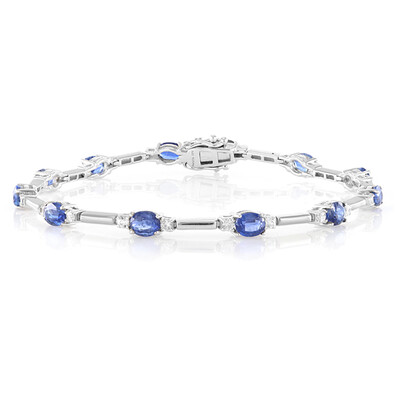 Bracciale in argento con Cianite del Nepal