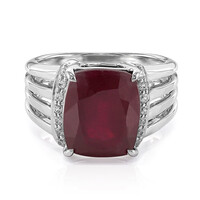 Anello in argento con Rubino del Madagascar