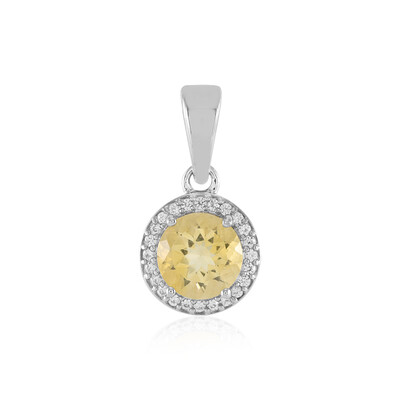 Ciondolo in argento con Citrino