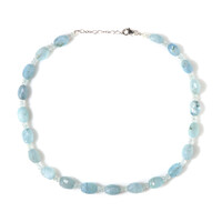 Collana in argento con Acquamarina Brasiliana