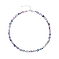 Collana in argento con Fluorite