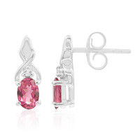 Orecchini in argento con Tormalina Rosa
