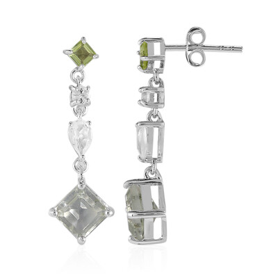 Orecchini in argento con Ametista Verde