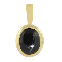 Ciondolo in argento con Diopside Stellato d'India
