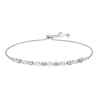 Bracciale in argento con Topazio Bianco