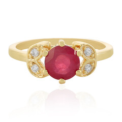 Anello in argento con Rubino del Madagascar