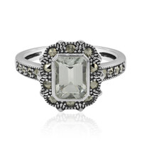Anello in argento con Ametista Verde