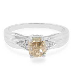 Anello in oro con Diamante Champagne VS di Argyle