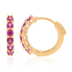 Orecchini in argento con Rodolite