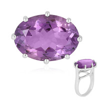 Anello in argento con Ametista Uruguay