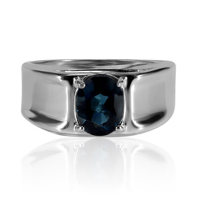 Anello in argento con Topazio Blu Londra