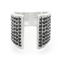Anello in argento con Spinello Nero