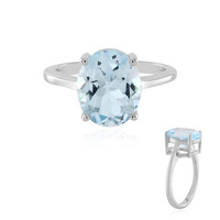 Anello in argento con Topazio Blu Cielo