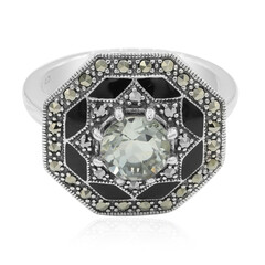 Anello in argento con Ametista Verde