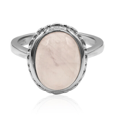Anello in argento con Quarzo Rosa