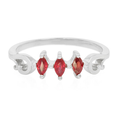 Anello in argento con Rubino Tanzania