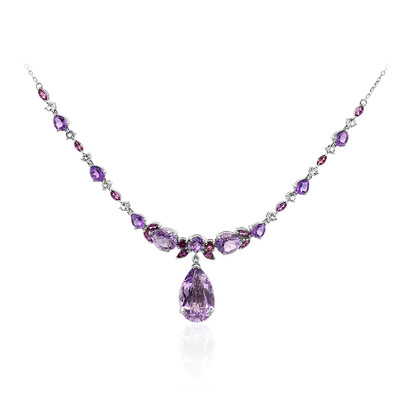 Collana in argento con Ametista Rose de France
