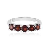 Anello in argento con Granato d’India