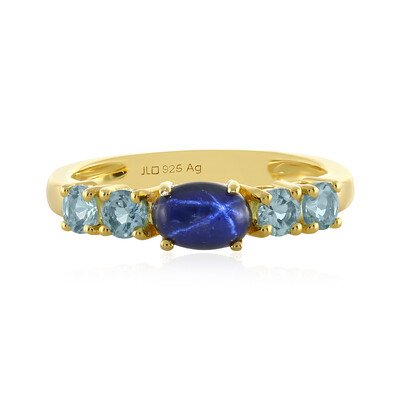 Anello in argento con Zaffiro Stellato Blu