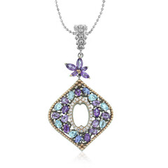 Collana in argento con Ametista (Dallas Prince Designs)
